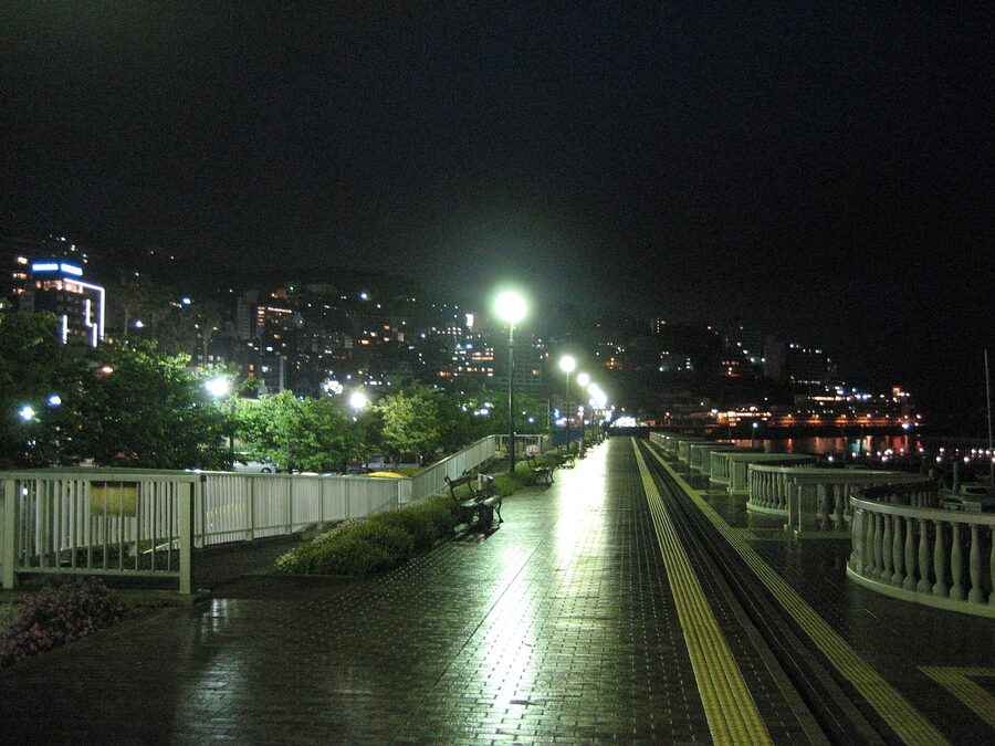 View of Atami Bay from the hillside
