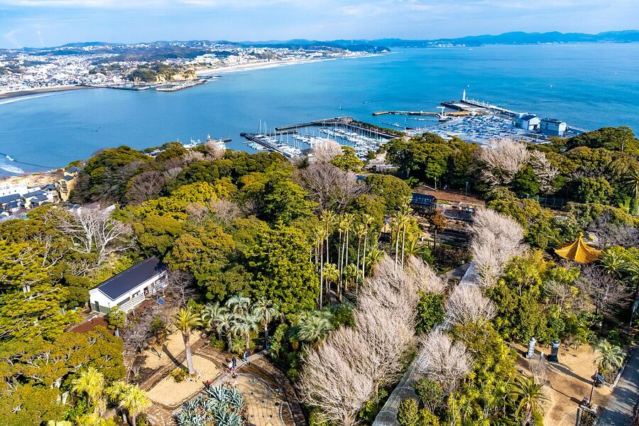 Samuel Cocking Garden viewed from the Enoshima Sea Candle tower