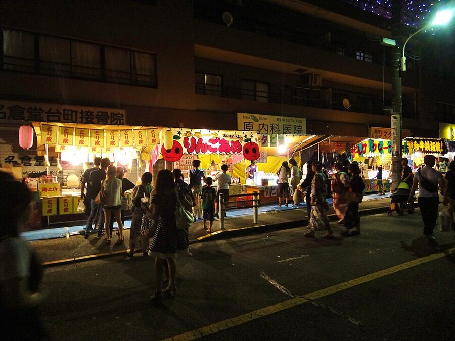 Cluster of Hachioji fireworks bursts in 2012