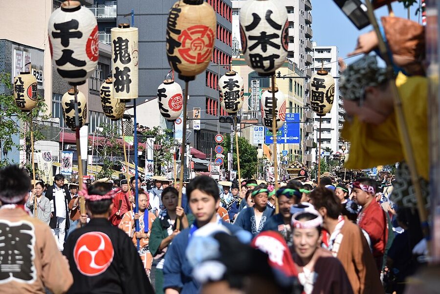 Hachioji Matsuri dashi float in 2019