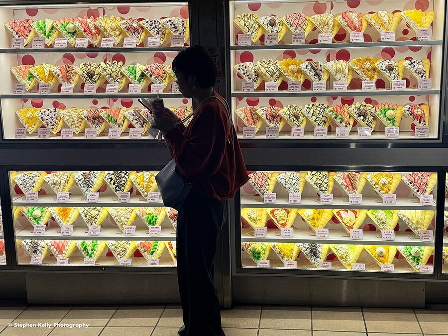 Crepe shop display Harajuku