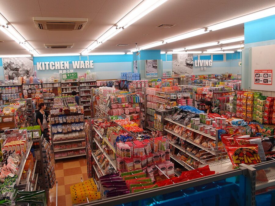 Daiso shop on Takeshita Street Harajuku