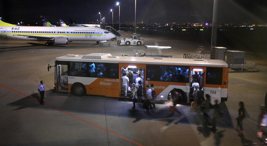 Airport Limousine Bus in service at Haneda Airport
