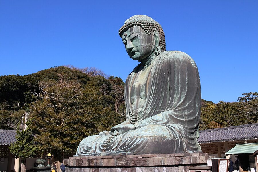 The Great Buddha of Kamakura bronze statue at Kotoku-in
