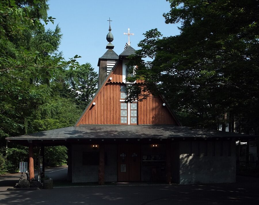 St Pauls Catholic Church Karuizawa 1935 Antonin Raymond design