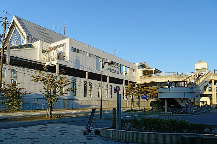 Karuizawa Station north entrance in Nagano Prefecture