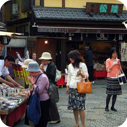 Old style candy shop interior at Kashiya Yokocho in Kawagoe