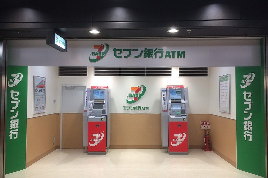 Seven Bank ATM at a 7-Eleven in Osaka