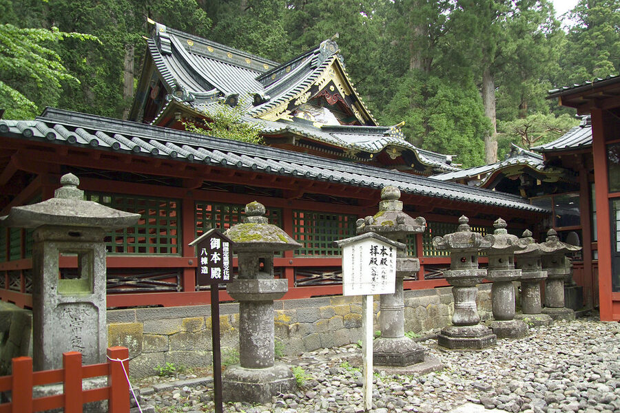 Main hall of Futarasan Shrine in Nikko