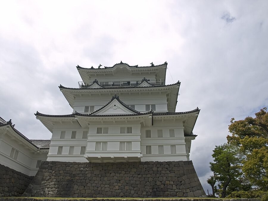 Odawara Castle keep tower seen from the east