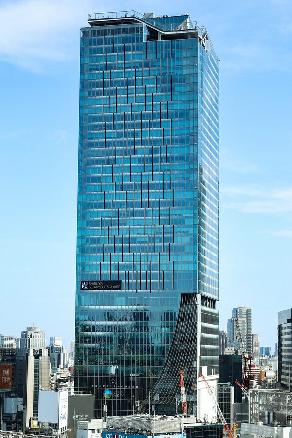Shibuya Scramble Square East Tower exterior next to Shibuya Station, Tokyo