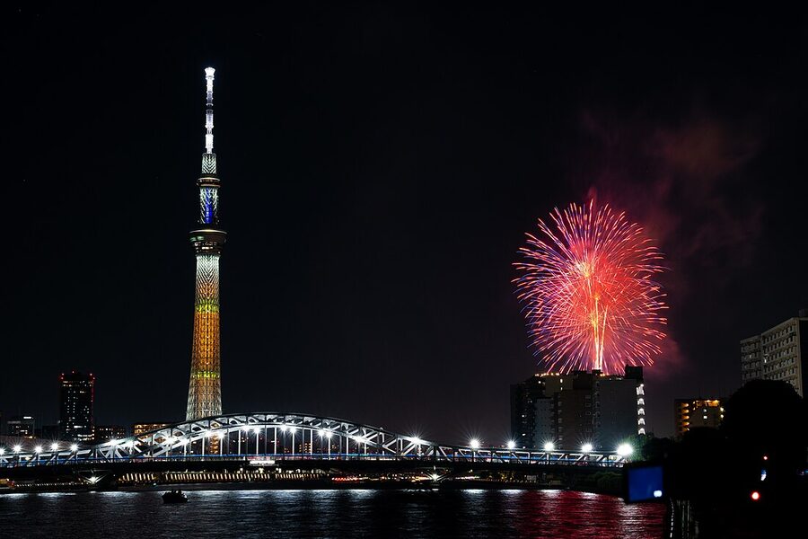 Starmine fireworks over the Sumida River 2023