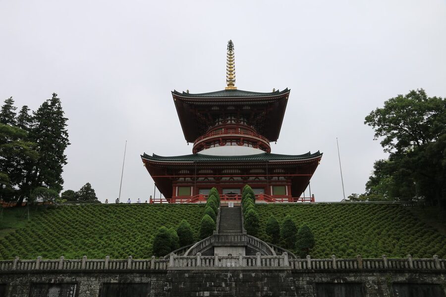 The Great Pagoda of Peace at Naritasan Shinshoji temple, a 15-minute walk from Narita Station
