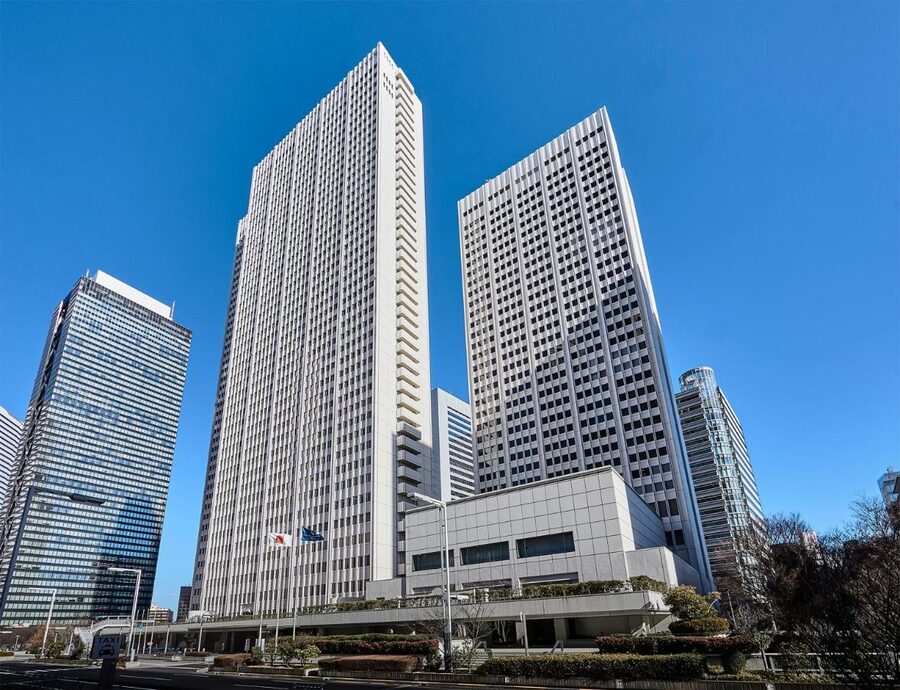 Twin towers of the Keio Plaza Hotel in Shinjuku