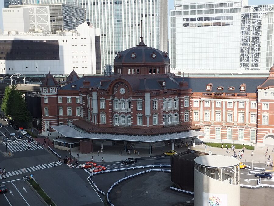 Tokyo Station Marunouchi north dome exterior restored in 2012
