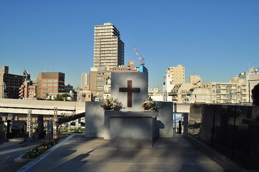 Graves at Yanaka Cemetery, Tokyo