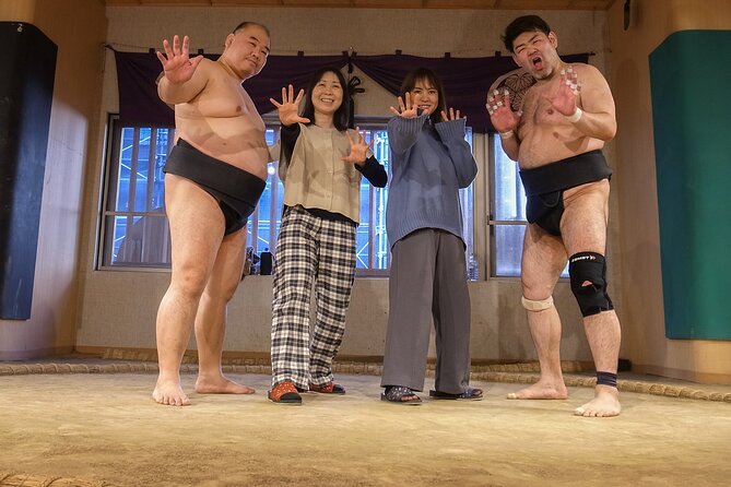 1.5 Hour VIP Sumo Event in Tokyo - Entering the ring for a friendly challenge