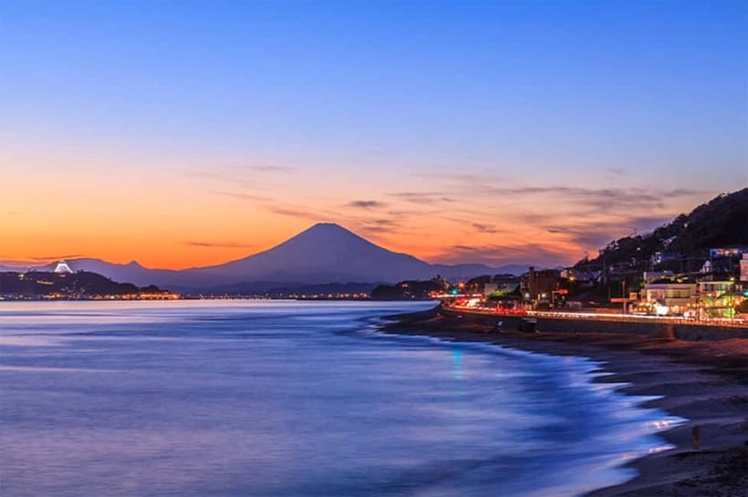 1-Day trip: Kamakura City (Enoshima/Shonan/Beach) - Shonan coastline, Yuigahama Beach, and the anime view