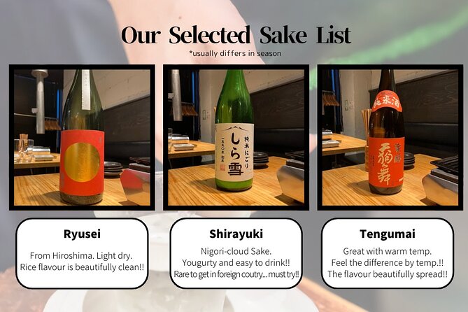 10 kinds Sake Tasting Experience in Tsukiji with local!! - Understanding Junmai, Daiginjo, and quality grades