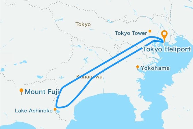 75-Min Mt. Fuji Half Day Private Helicopter Tour - The big view: Tokyo, Fuji, and Lake Hakone from above
