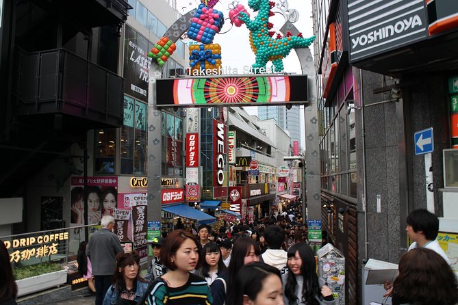 8-hour Tokyo tour by qualified tour guide using public transport - Takeshita Street and the quick shift into pop culture