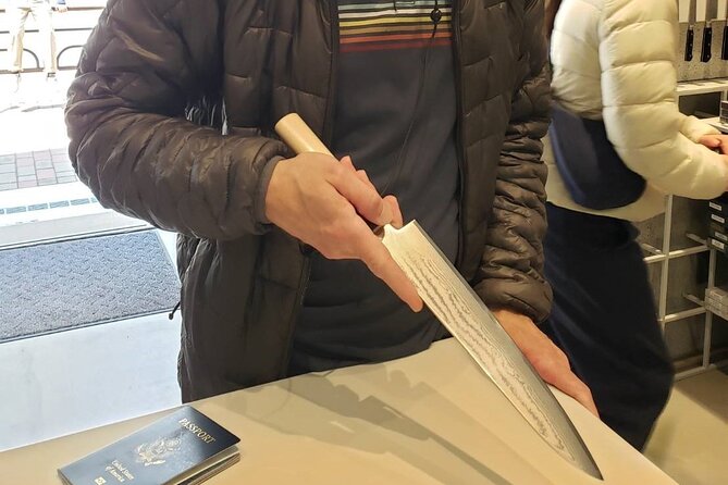 Asakusa: Japanese kitchen knife store visits after history tour - Sumida Park and the river story