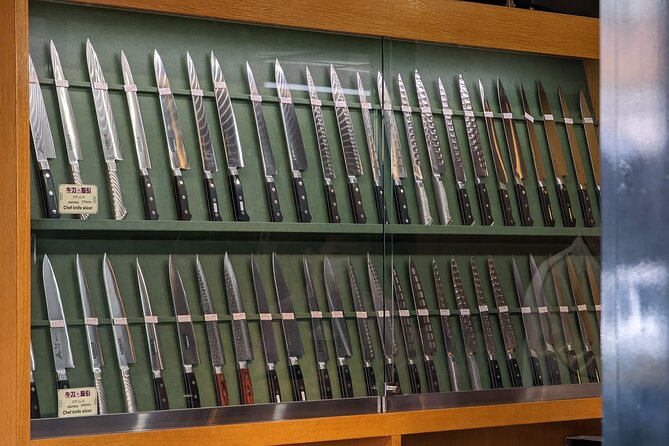 Asakusa: Japanese kitchen knife store visits after history tour - Nakamise Shopping Street, where religion meets retail