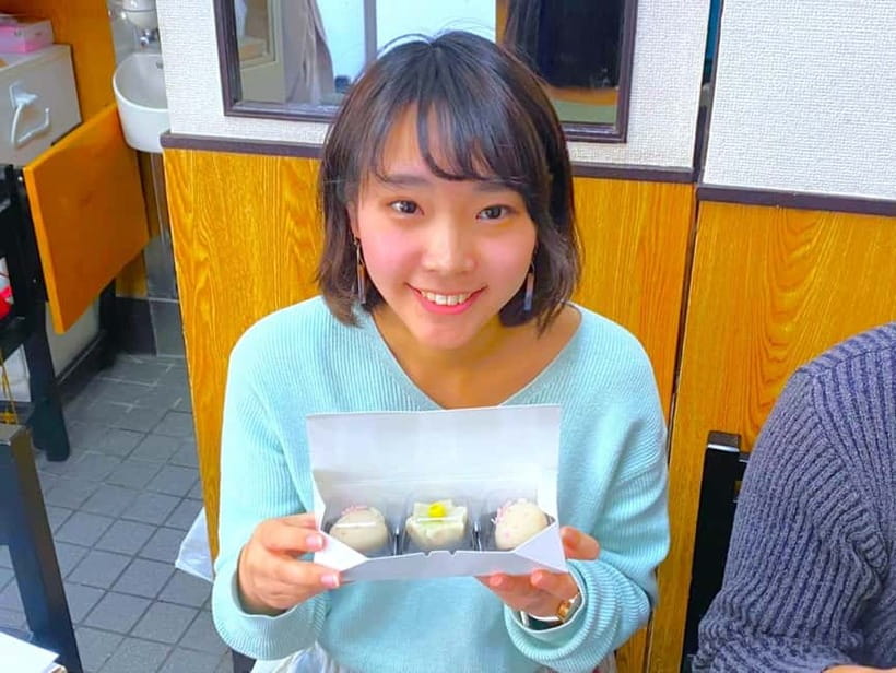 At an Antique Shop, Tea Ceremony and Japanese Sweets Forming - Moving into the chair-friendly tea room