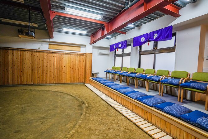 Authentic Sumo Experience in Tokyo: Enter the Sanctuary - Trying sumo movements with the wrestlers