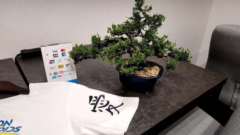 Calligraphy & print your calligraphy on a T-shirt. - Grinding Sumi ink the traditional way