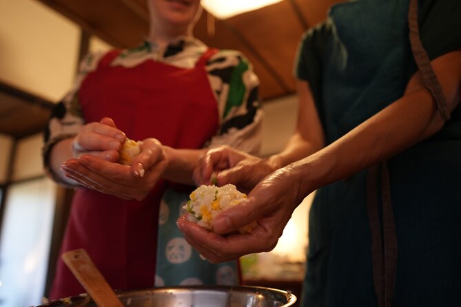 Cook Everyday Japanese Home Meals with Your Tokyo Mom - A small group makes the kitchen work