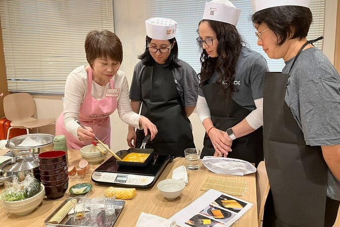 Create Your Own Party Sushi Platter in Tokyo - Miso soup and tamagoyaki make it a full meal