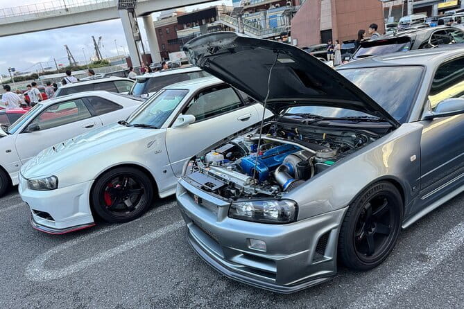 Daikoku Car meet & Tokyo Private JDM Night Tour in 700HP R34 GT-R - How much value do you get for $522.57?