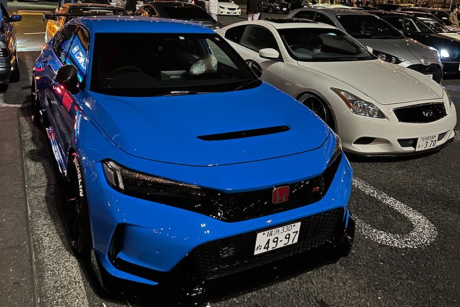 Daikoku Parking Tokyo Drift & APIT Car Meet JDM Culture Tour - Rainbow Bridge, Odaiba, and Tokyo Tower after dark