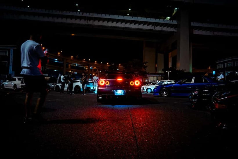 Daikoku & Tokyo JDM Night Tour in R34 or TopSecret R35 GT-R - The return route across Rainbow Bridge