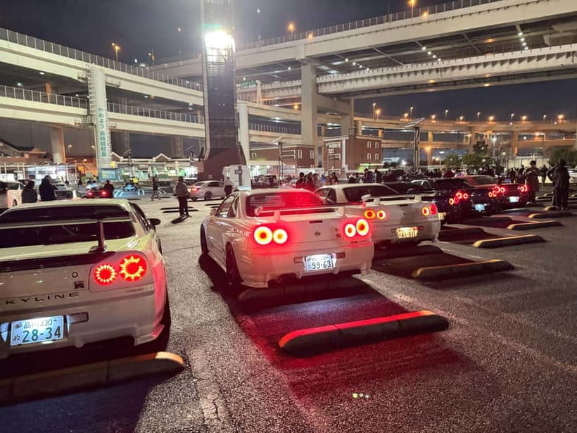 Daikoku & Tokyo JDM Night Tour in R34 or TopSecret R35 GT-R - What the $387 price means in practice