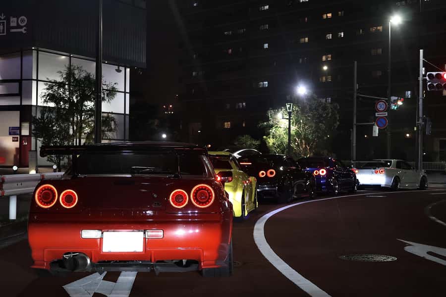 Daikoku & Tokyo Private JDM Tour by 700HP R34 GT-R - The highway ride and possible Skyline convoy