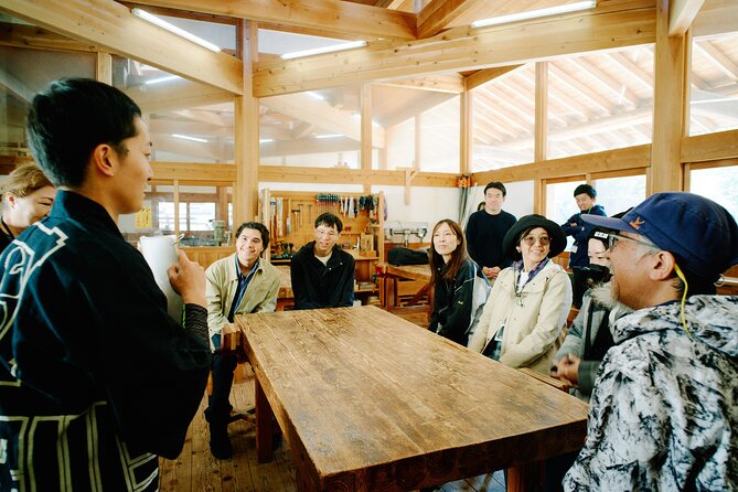 Ecotourism and Woodcraft with a Mountain Artist Near Tokyo - Burning your kanji onto an Edo Castle phone stand