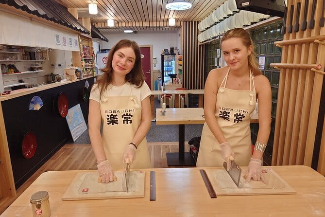 Experience Big soba knife Soba Making Class in Tokyo Kappabashi - Making soba in Tokyo’s kitchen town