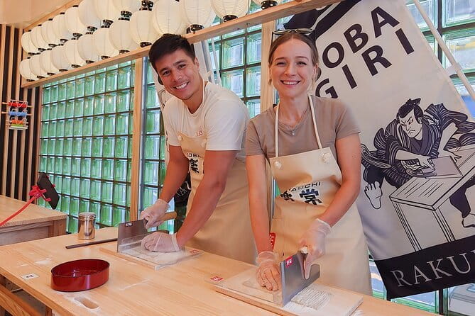 Experience Big soba knife Soba Making Class in Tokyo Kappabashi - The four steps, from flour to noodles