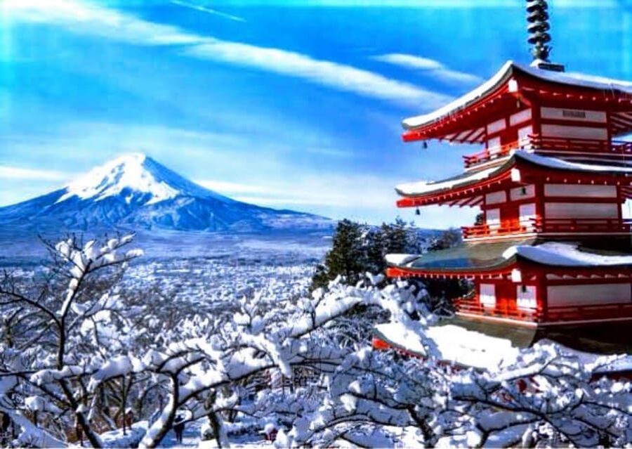 From Tokyo: Mount Fuji Full Customized Tour English Guide - Chureito Pagoda and the classic five-story view