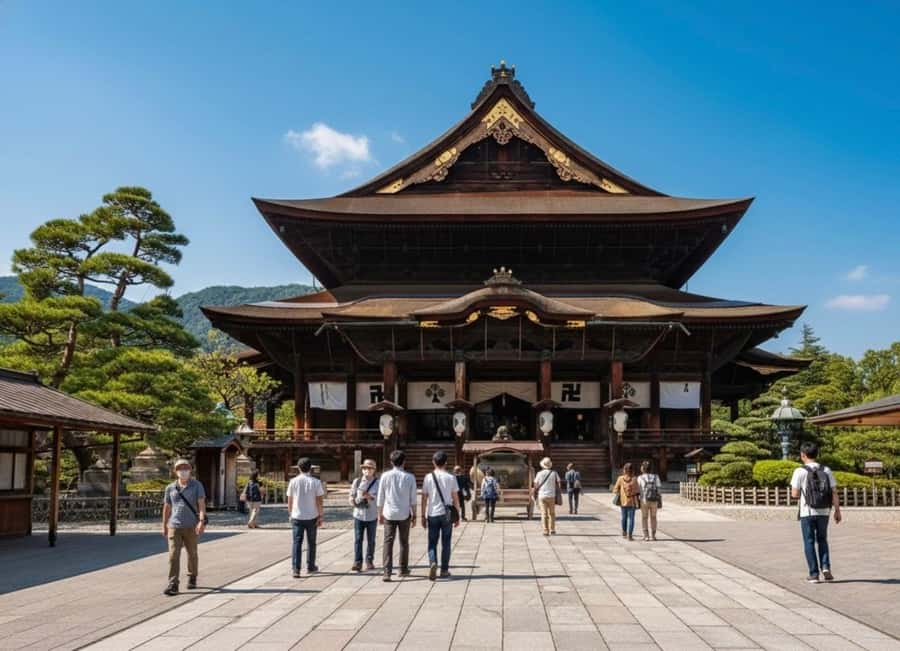 From Tokyo: Snow Monkeys and Zenkoji Temple Day Trip - Takai Shrine offers a quiet forest pause
