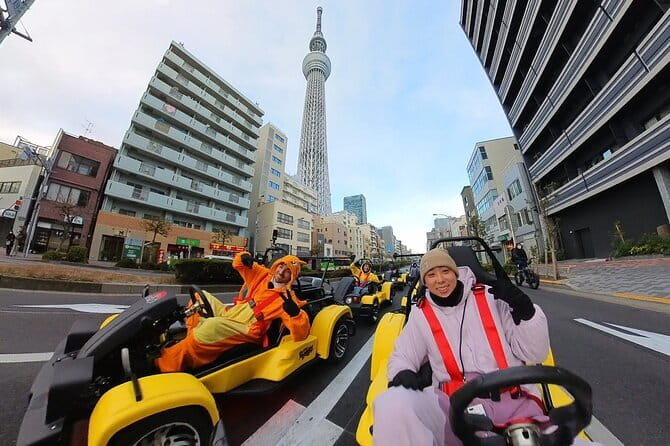 Go Karting Tokyo Bay Experience | 9 Top Destinations in 120 Mins - The Imperial Palace and Toyosu Fish Market