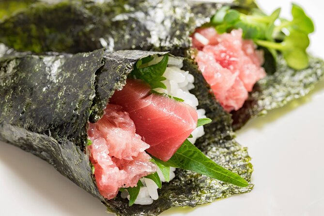 Hand-rolled Sushi Temaki Zushi Workshop in Tokyo - The value of $72