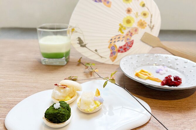 Hands-On Japanese Craft in Tokyo with Mochi Wagashi & Matcha - Two wagashi with very different personalities