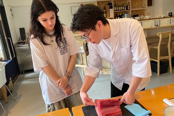 How to use Japanese knife, Tuna Cutting and Sushi Workshop - What the morning does and does not include
