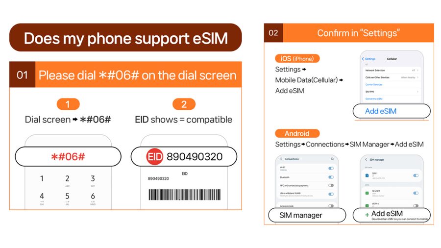 Japan: eSIM with Unlimited Local 4G/5G Data - Installing the QR code before departure