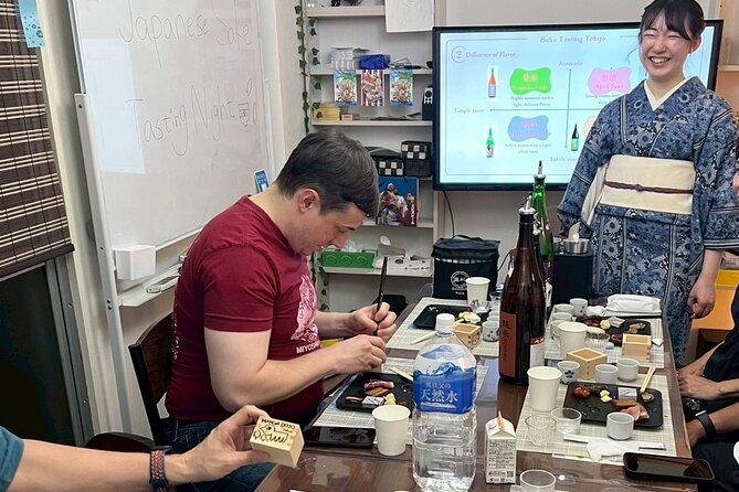 Japanese Sake Tasting and Masu Crafting Experience in Tokyo - Snack pairings make the lesson more useful