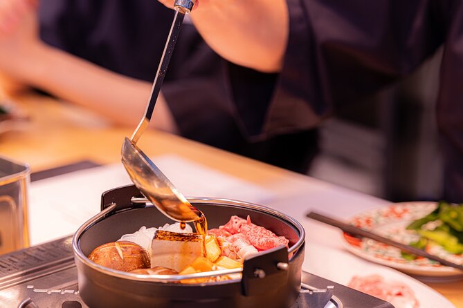 Japanese Sake Tasting & Wagyu Sukiyaki Cooking Class in Tokyo - Timing, cancellation, and practical details