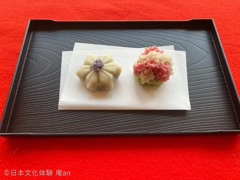 Japanese Traditional Sweets making and Tea Ceremony - From bean paste to seasonal nerikiri